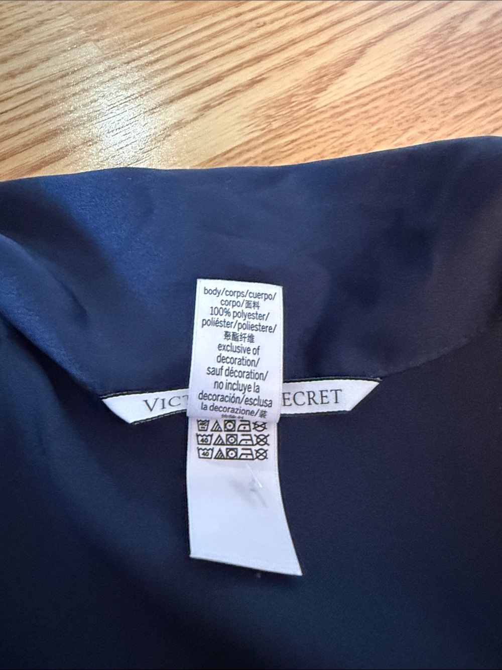 Victoria's Secret Dark Blue Satin Short Romper XS - Picture 3 of 3